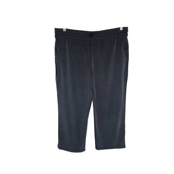 Lululemon Softstreme High-Rise Straight Leg Crop Black-sz 14 - Picture 1 of 11